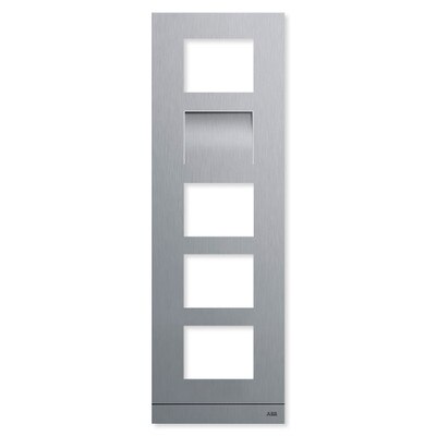 ABB-Welcome IP Video Outdoor Station Frame, Stainless Steel, 5 Modules